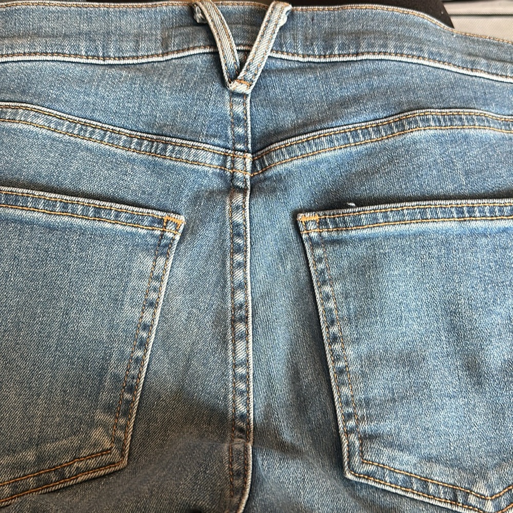 Sz 6 or 28 Veronica Beard Kate High Rise Two Tone Skinny Jeans stretch - Picture 10 of 12